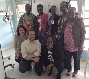 The PREVAIL eye clinic team assembled includes nurses, technicians, and administrative support staff.