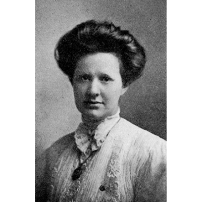 Mildred Hoge, student at Gaucher College, circa 1908.