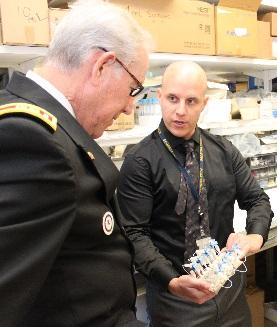 Hotaling and Warns in the lab