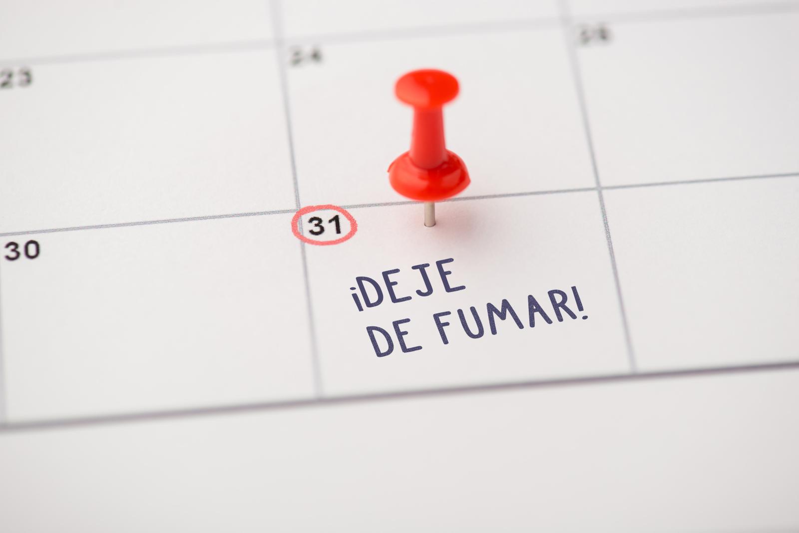 Una imagen incentiva a dejar de fumar.