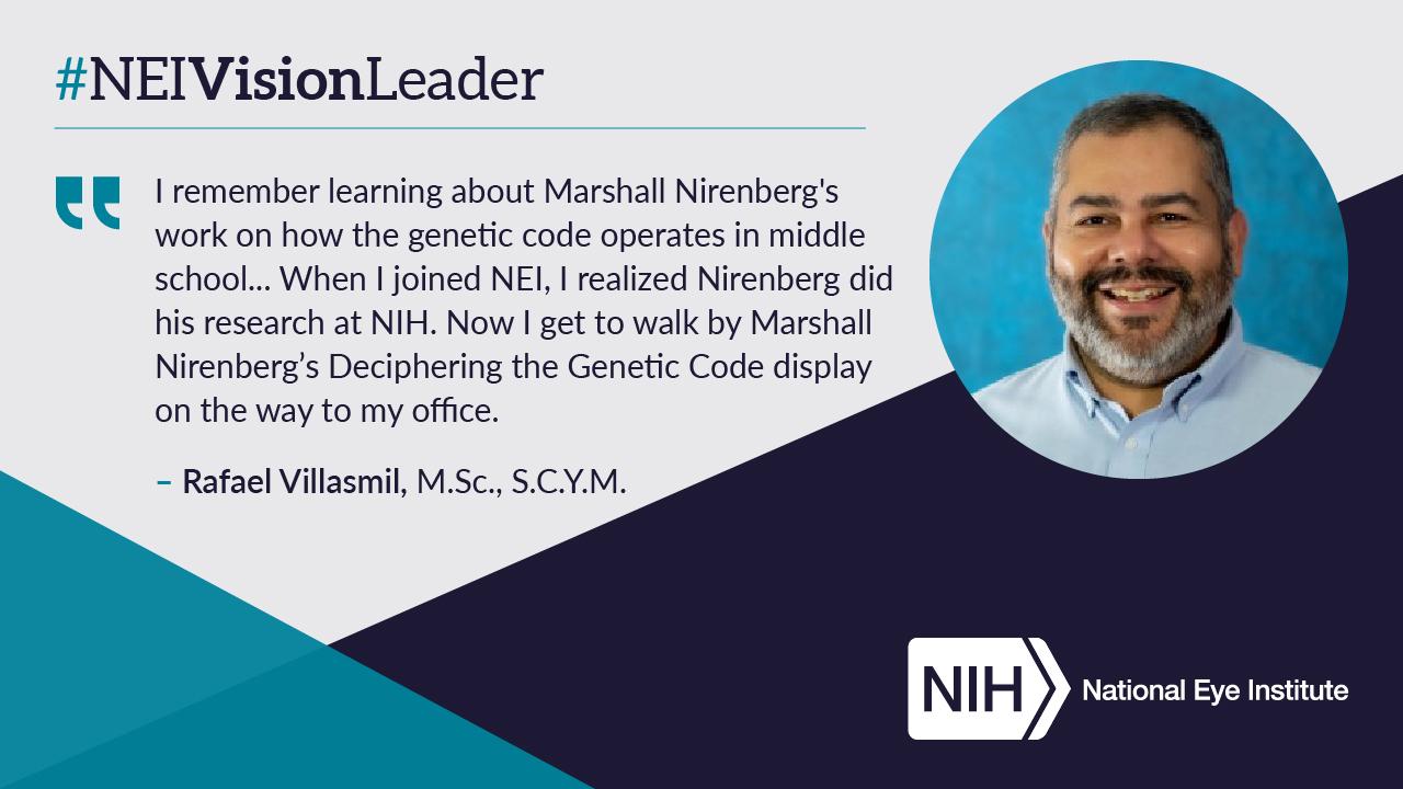 Healthy Vision Month graphic with a headshot of Dr. Rafael Villasmil. 