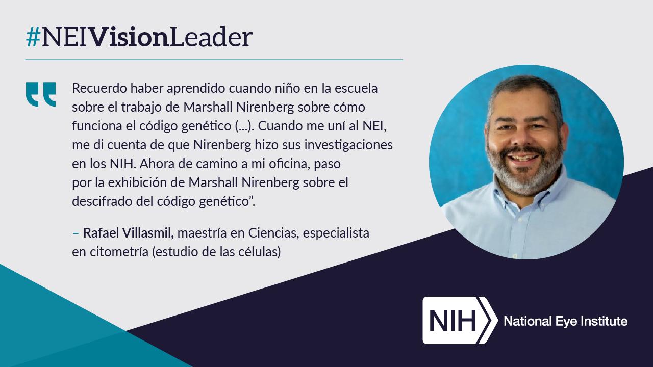 Imagen del "Mes de la herencia hispana” con la fotografía del doctor Rafael Villasmil.