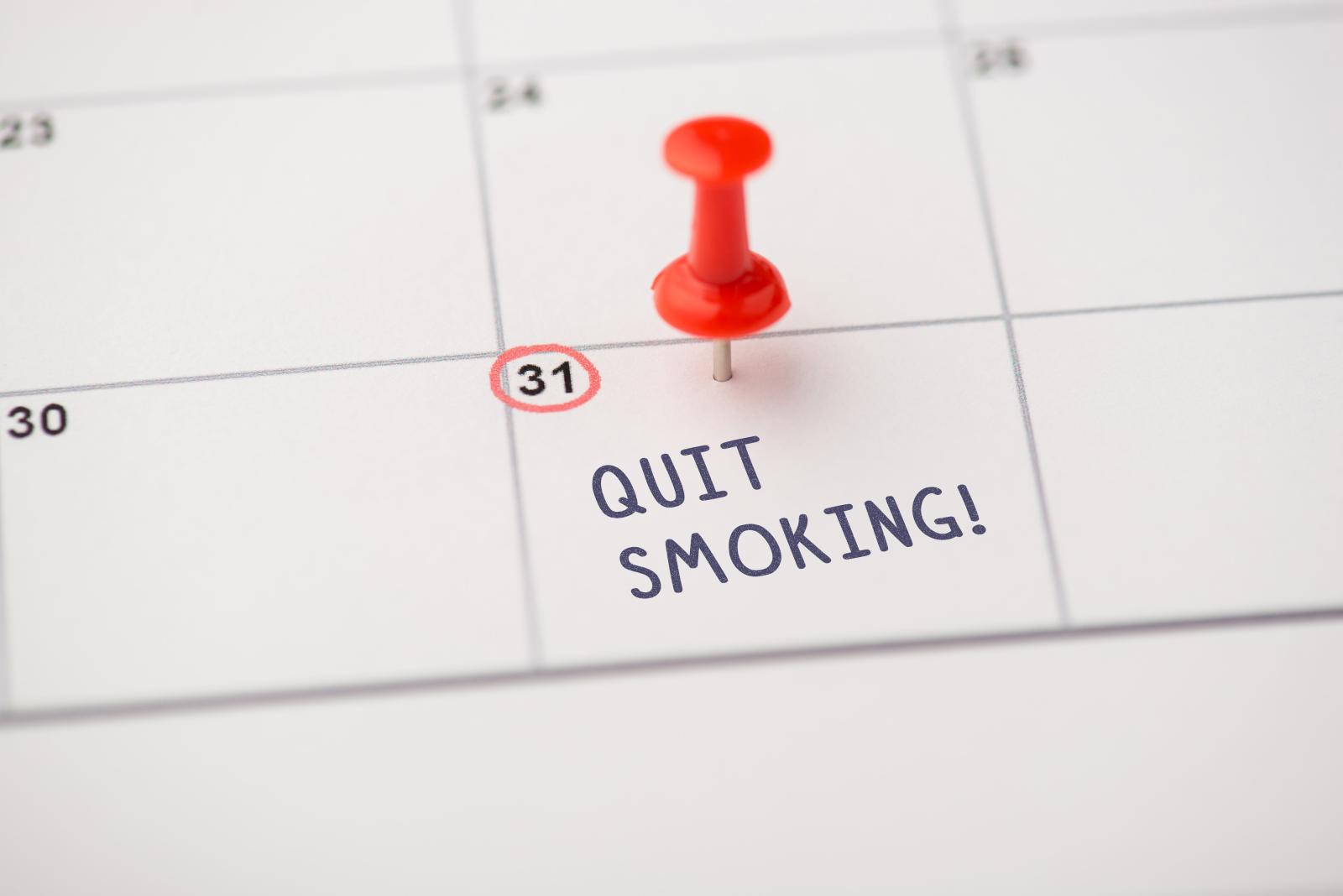 An infographic about quitting smoking.