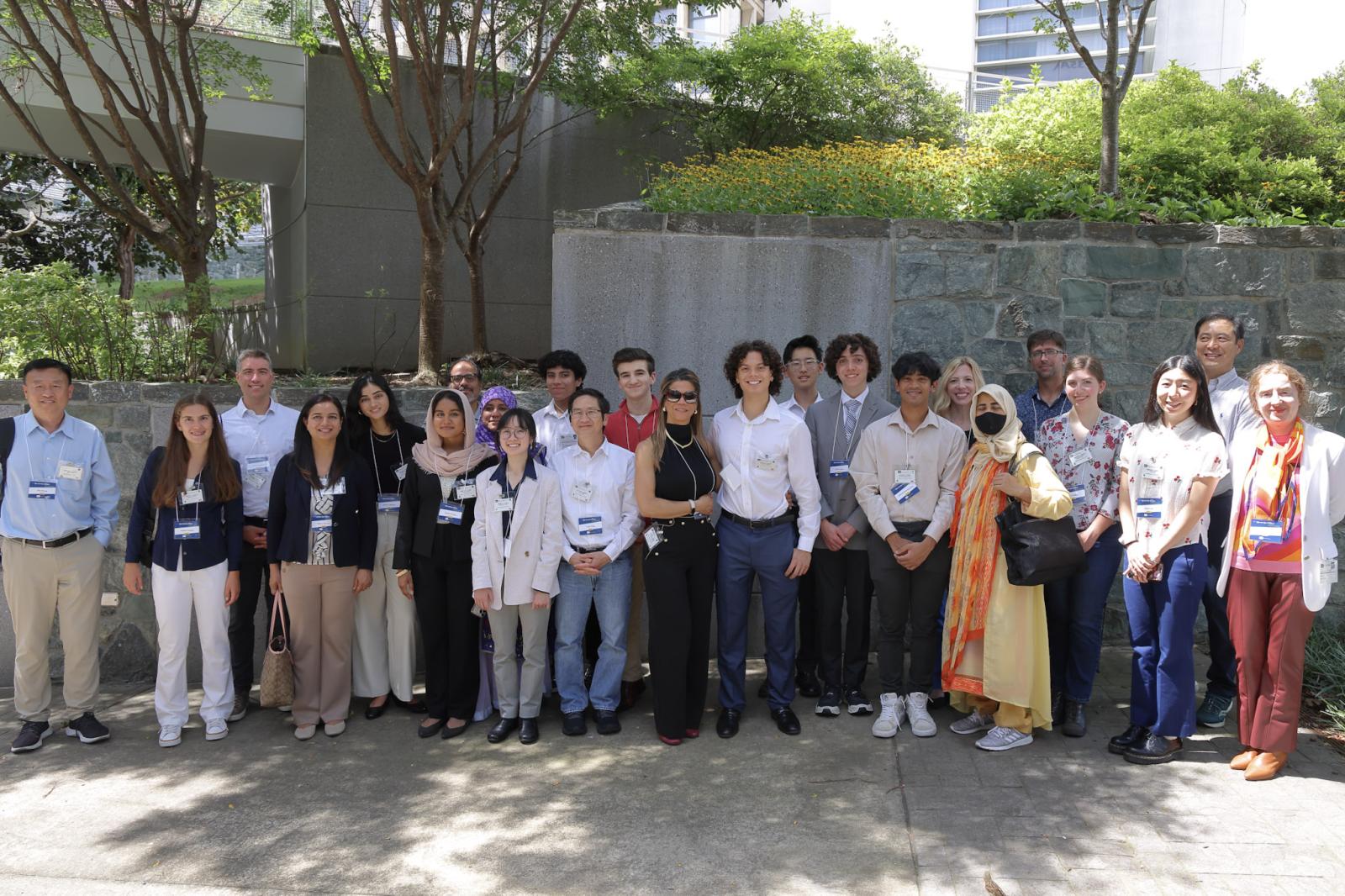 Eye on the Future student winners and their families