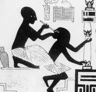 Egyptian wall painting