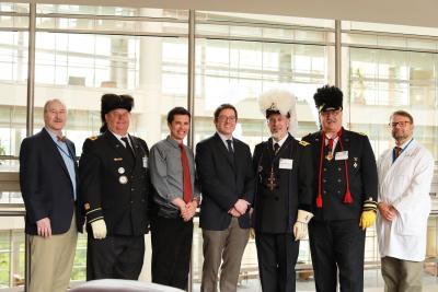 7 men looking at the camera