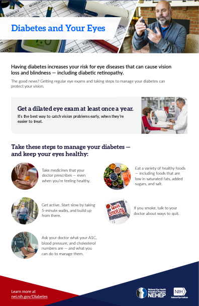 La diabetes y sus ojos.