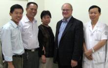 Dr. Paul A. Sieving with group of people
