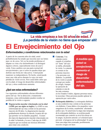 El envejecimiento del ojo.
