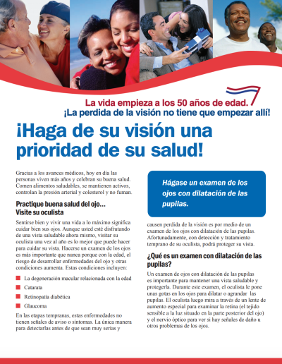 ¡Haga de su visión una prioridad de su salud!