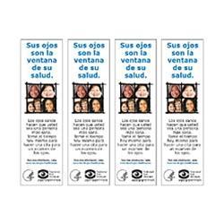 Señalador sus Ojos Son la Ventana de su Salud, Versión 1