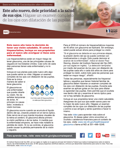 Usted podría tener glaucoma y no saberlo.