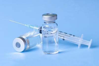 Syringe and two vials