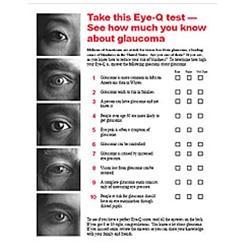 Glaucoma Eye-Q Test