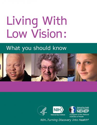 Living with Low Vision booklet cover