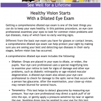 Healthy Vision Starts With a Dilated Eye Exam