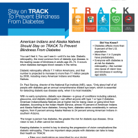 Stay on TRACK To Prevent Blindness From Diabetes (American Indians and Alaska Natives)