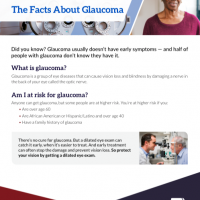 Handout on glaucoma and risk factors