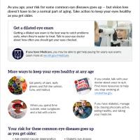 Protect your vision as you age handout