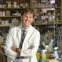 Nicholas Delamere in the laboratory