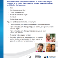 La visión puede cambiar con la edad.