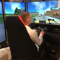 Driving simulators enable researchers to study potentially dangerous driving situations